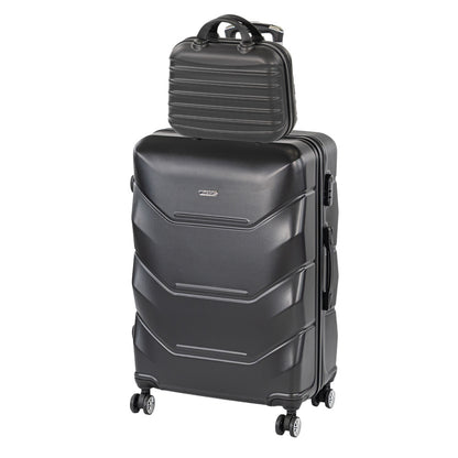 TraveLux Max IV gurulós bőrönd szett fekete