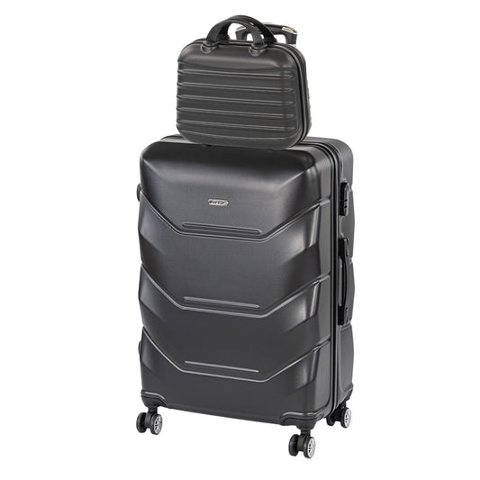 TraveLux Max IV gurulós bőrönd szett fekete