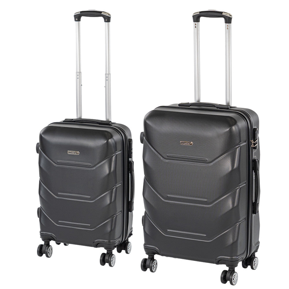 TraveLux Max V gurulós bőrönd szett fekete