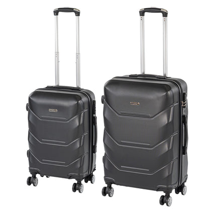 TraveLux Max V gurulós bőrönd szett fekete