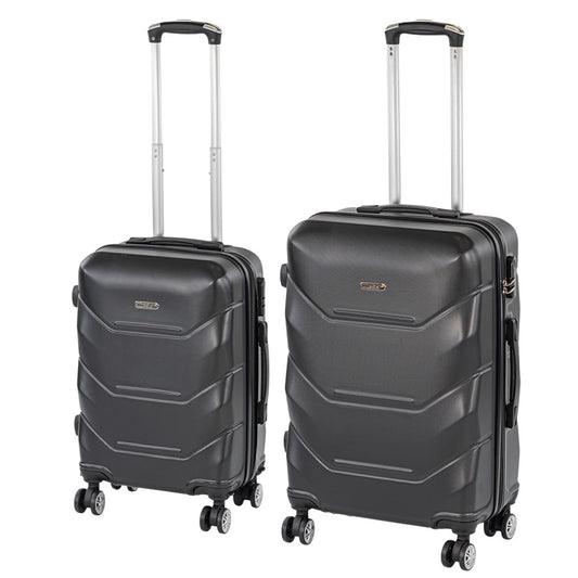 TraveLux Max V gurulós bőrönd szett fekete