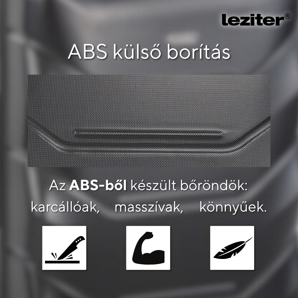 TraveLux Max VI gurulós bőrönd szett fekete