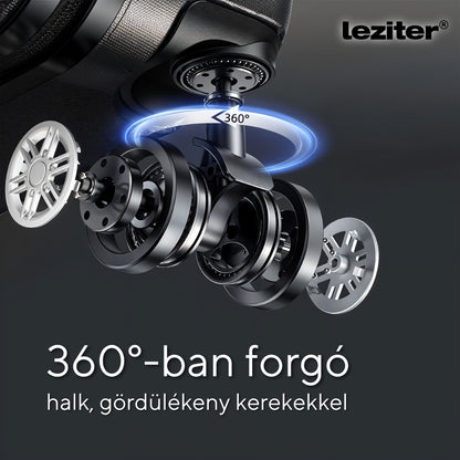TraveLux Max VI gurulós bőrönd szett fekete