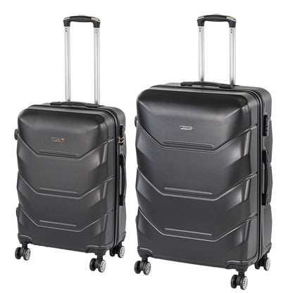 TraveLux Max VII gurulós bőrönd szett fekete
