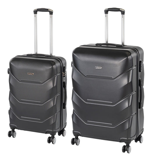 TraveLux Max VII gurulós bőrönd szett fekete