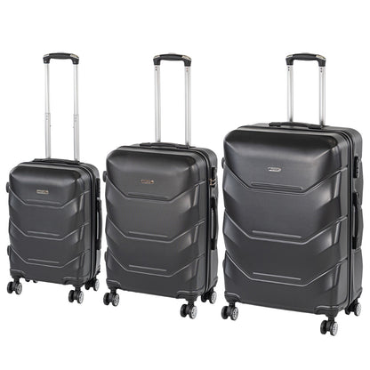 TraveLux Max XI gurulós bőrönd szett fekete