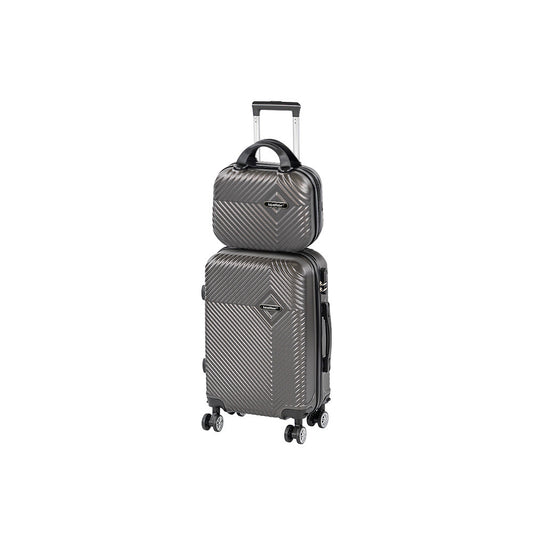 TraveLux Pro III gurulós bőrönd szett szürke