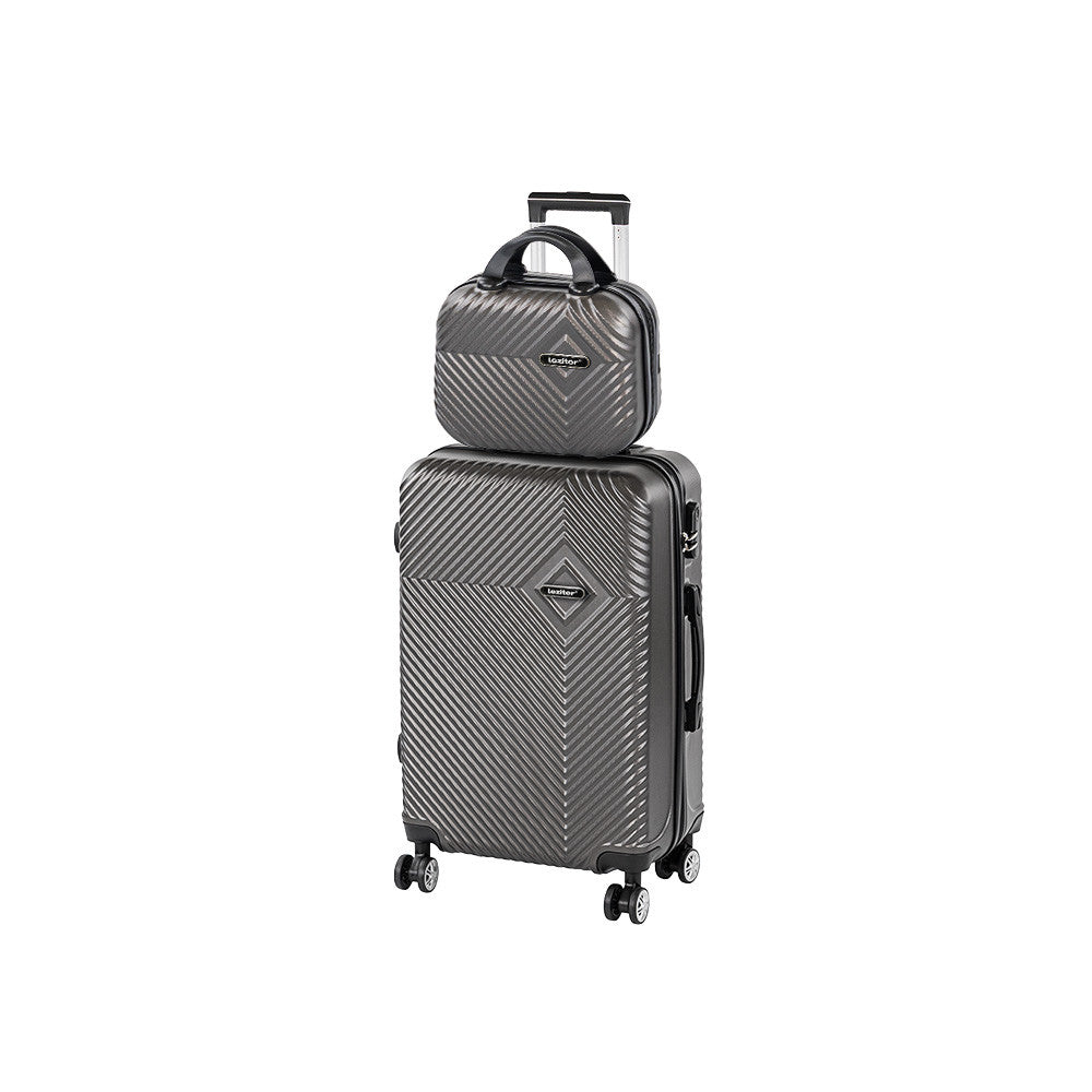 TraveLux Pro IV gurulós bőrönd szett szürke