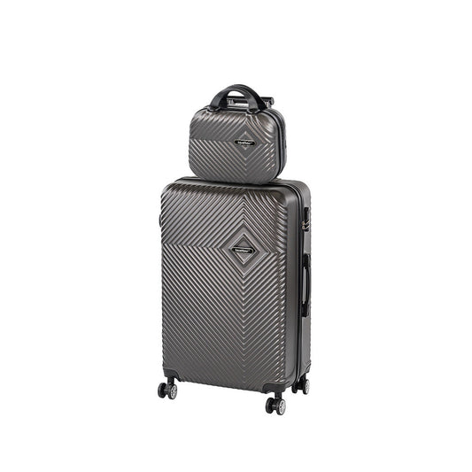 TraveLux Pro V gurulós bőrönd szett szürke