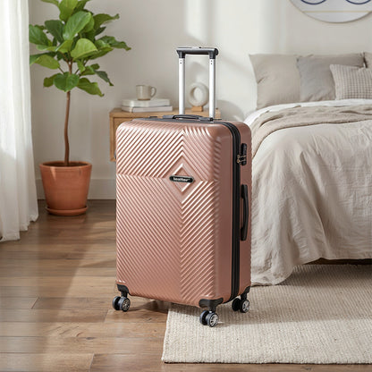 TraveLux Pro V gurulós bőrönd szett rosegold
