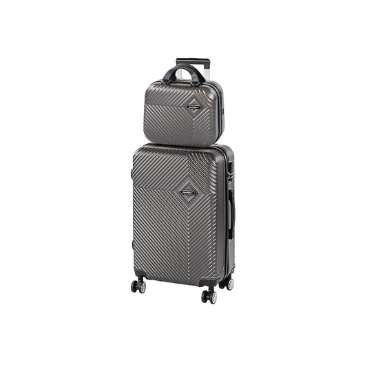 TraveLux Pro VII gurulós bőrönd szett szürke