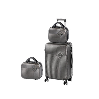 TraveLux Pro XIII gurulós bőrönd szett szürke