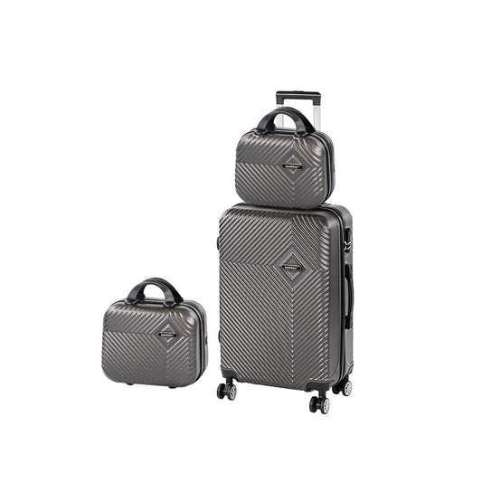 TraveLux Pro XIII gurulós bőrönd szett szürke