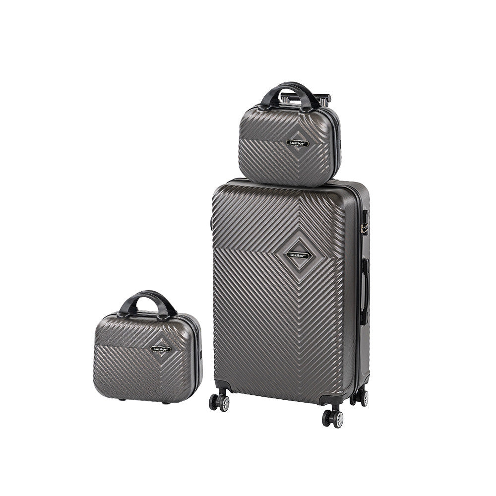 TraveLux Pro XIV gurulós bőrönd szett szürke