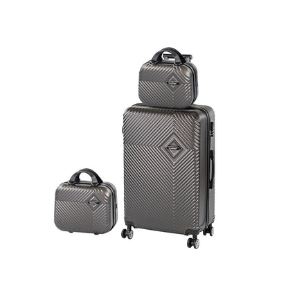 TraveLux Pro XIV gurulós bőrönd szett szürke
