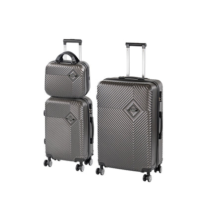 TraveLux Pro XIX gurulós bőrönd szett szürke