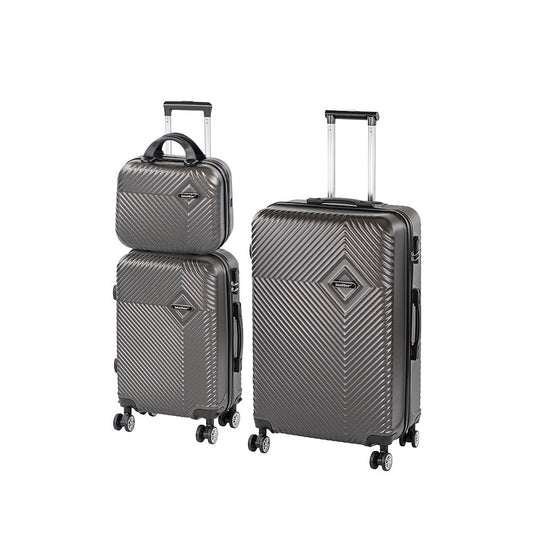 TraveLux Pro XIX gurulós bőrönd szett szürke