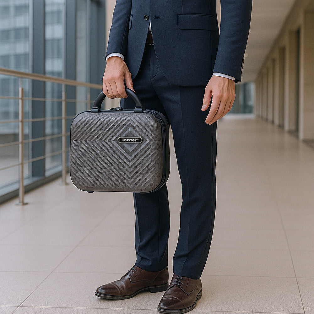 TraveLux Pro XIX gurulós bőrönd szett szürke