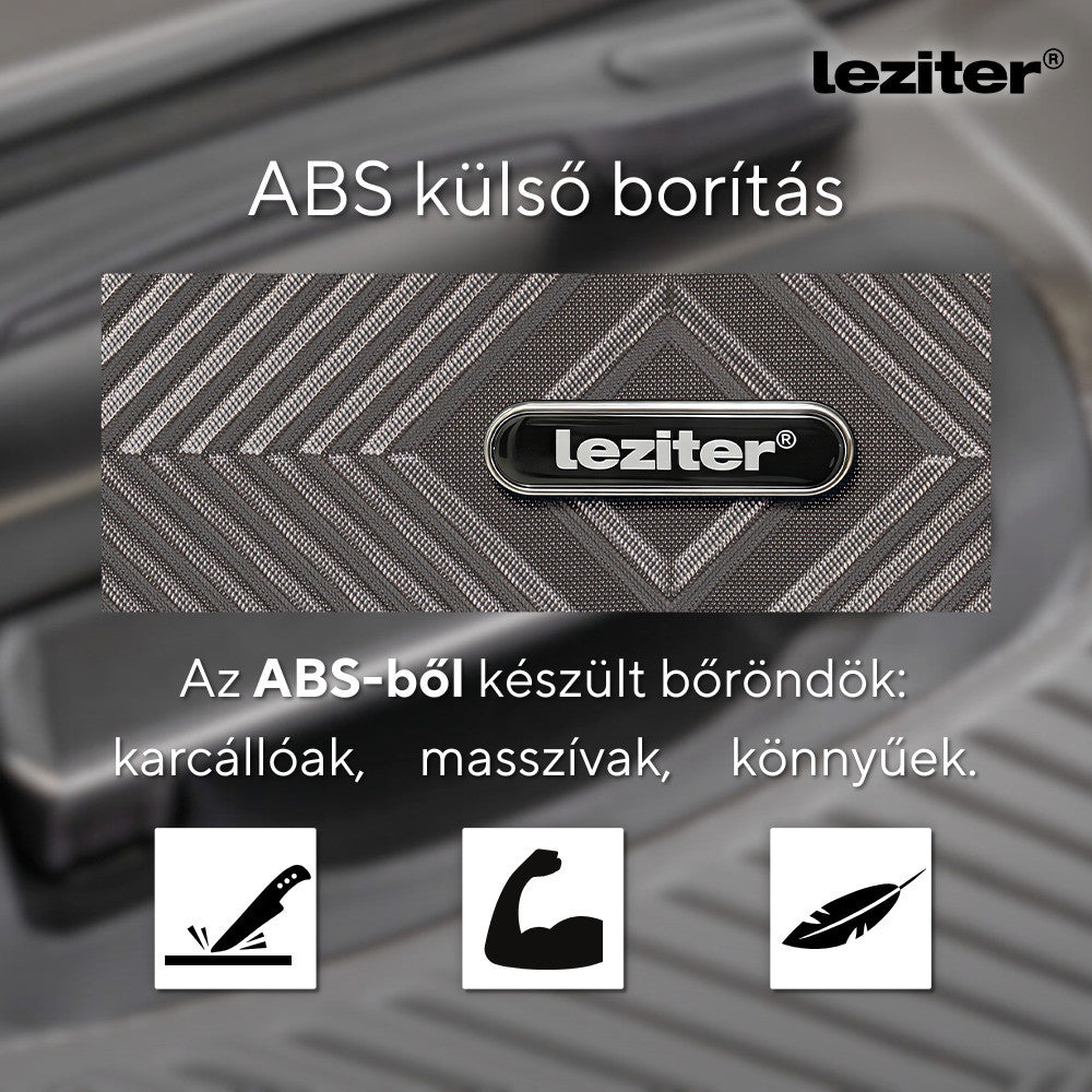 TraveLux Pro XIX gurulós bőrönd szett szürke