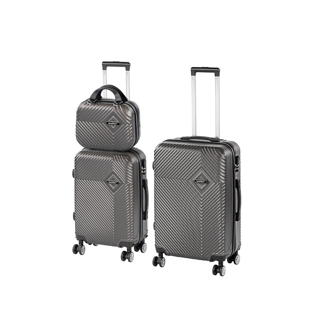 TraveLux Pro XV gurulós bőrönd szett szürke