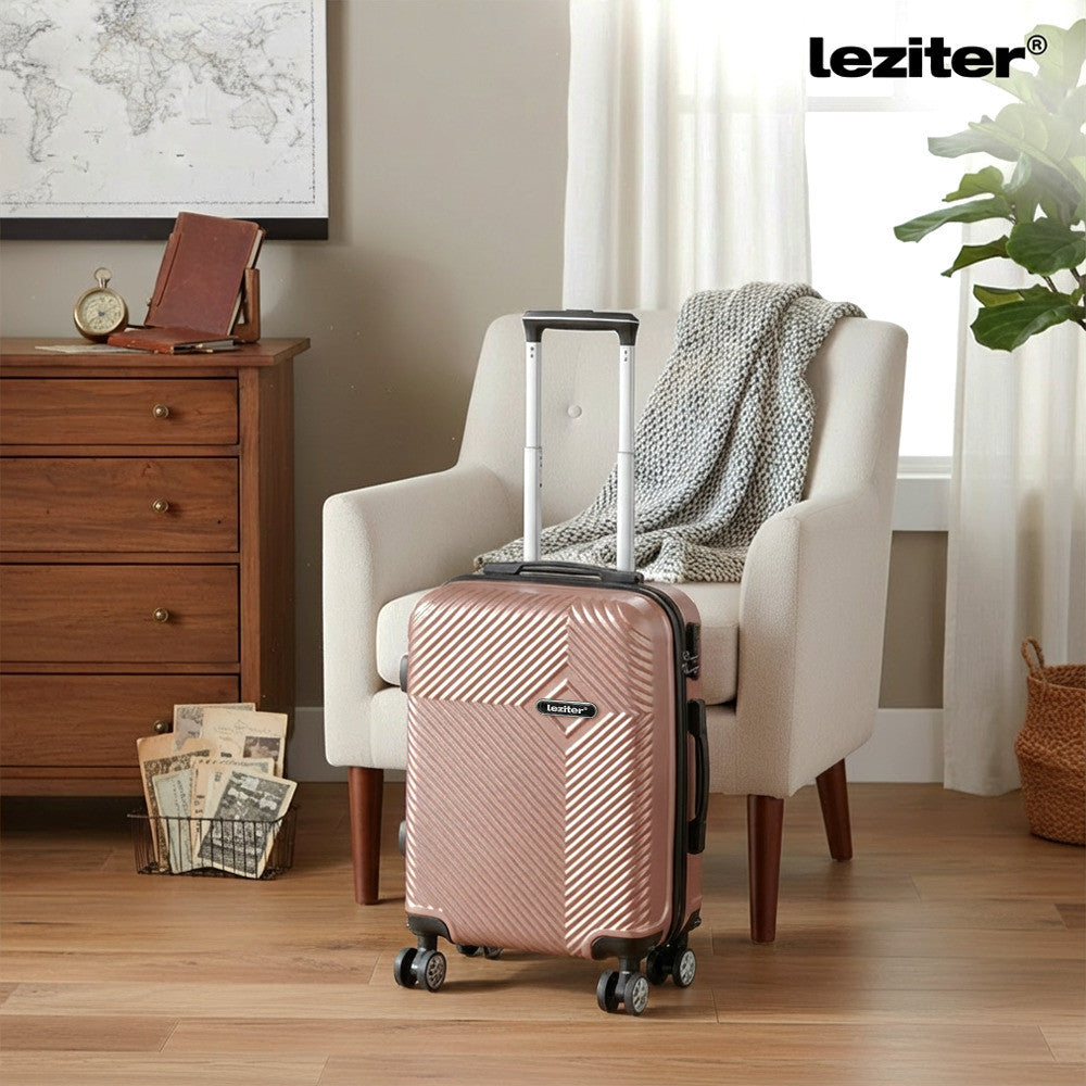 TraveLux Pro XV gurulós bőrönd szett rosegold