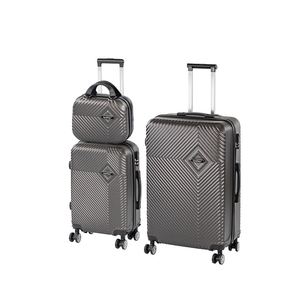 TraveLux Pro XVI gurulós bőrönd szett szürke