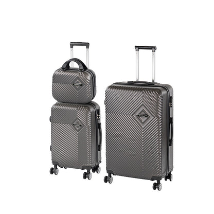 TraveLux Pro XVI gurulós bőrönd szett szürke