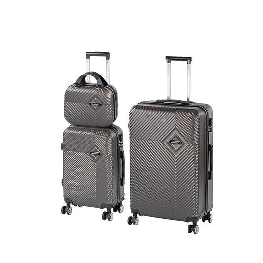 TraveLux Pro XVI gurulós bőrönd szett szürke