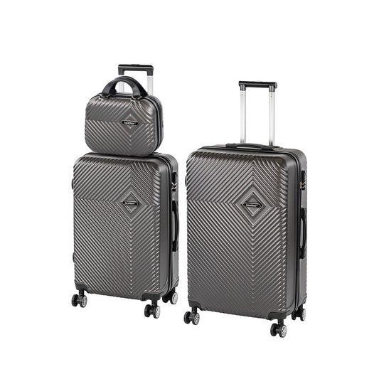 TraveLux Pro XVII gurulós bőrönd szett szürke
