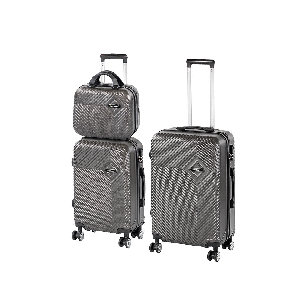 TraveLux Pro XVIII gurulós bőrönd szett szürke