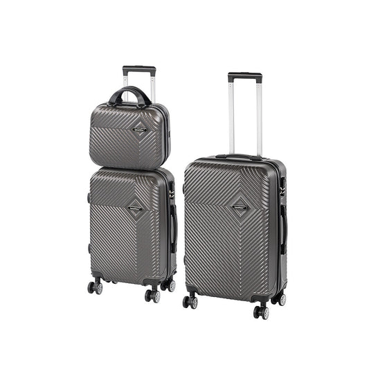 TraveLux Pro XVIII gurulós bőrönd szett szürke
