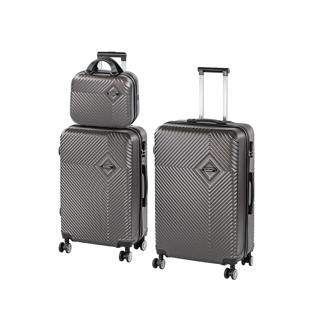 TraveLux Pro XX gurulós bőrönd szett szürke