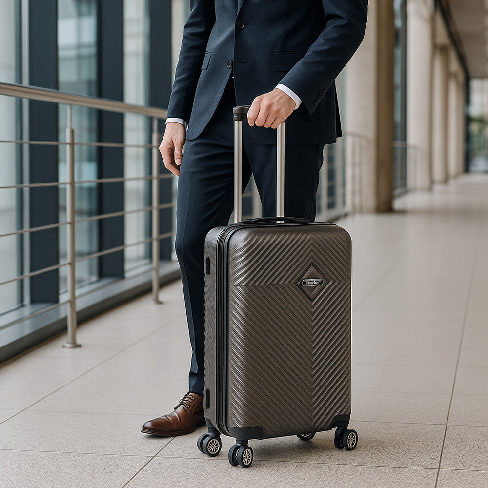 TraveLux Pro XXI gurulós bőrönd szett szürke