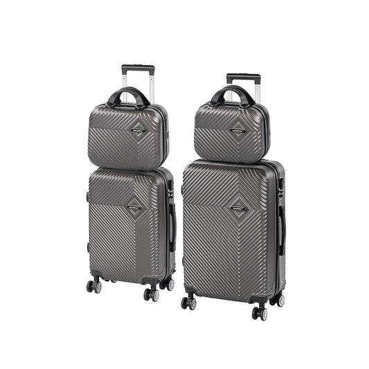 TraveLux Pro XXII gurulós bőrönd szett szürke