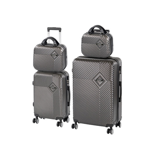 TraveLux Pro XXIII gurulós bőrönd szett szürke