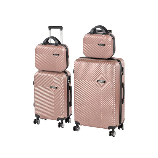TraveLux Pro XXIII gurulós bőrönd szett rosegold