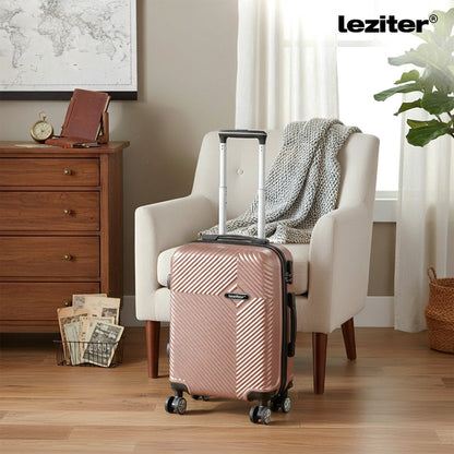 TraveLux Pro XXIII gurulós bőrönd szett rosegold