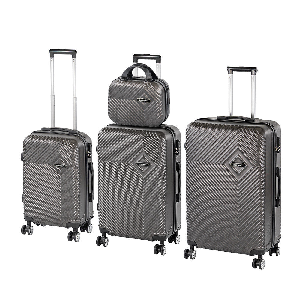 TraveLux Pro XXIV gurulós bőrönd szett szürke