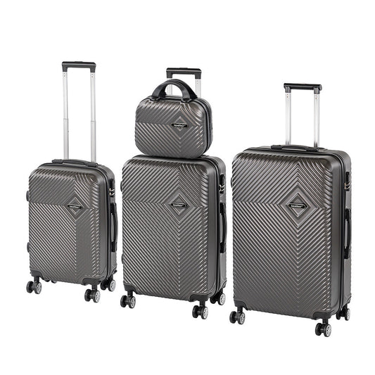 TraveLux Pro XXIV gurulós bőrönd szett szürke