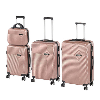 TraveLux Pro XXV gurulós bőrönd szett rosegold