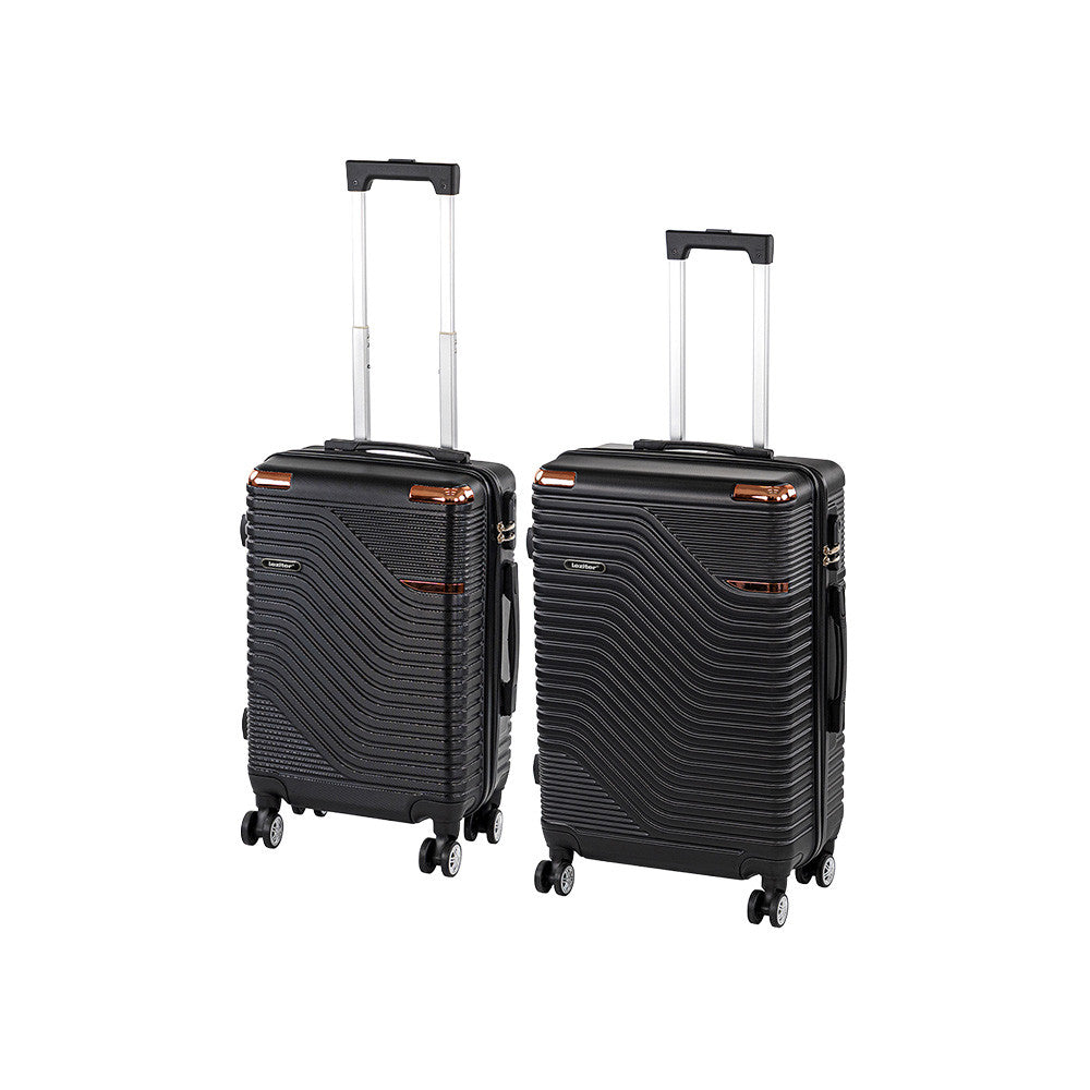 TraveLux Urban IX gurulós bőrönd szett fekete