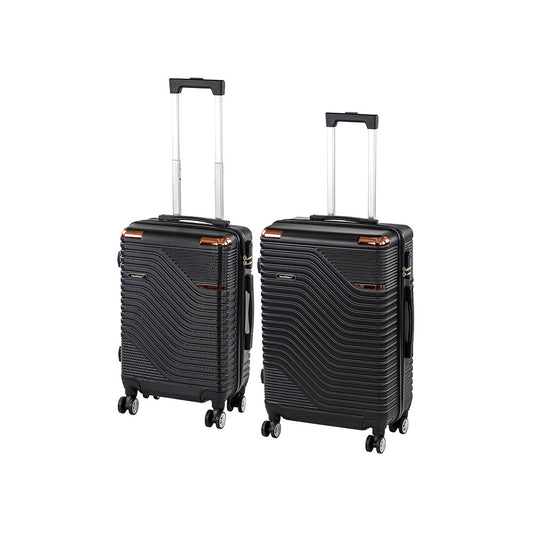 TraveLux Urban IX gurulós bőrönd szett fekete