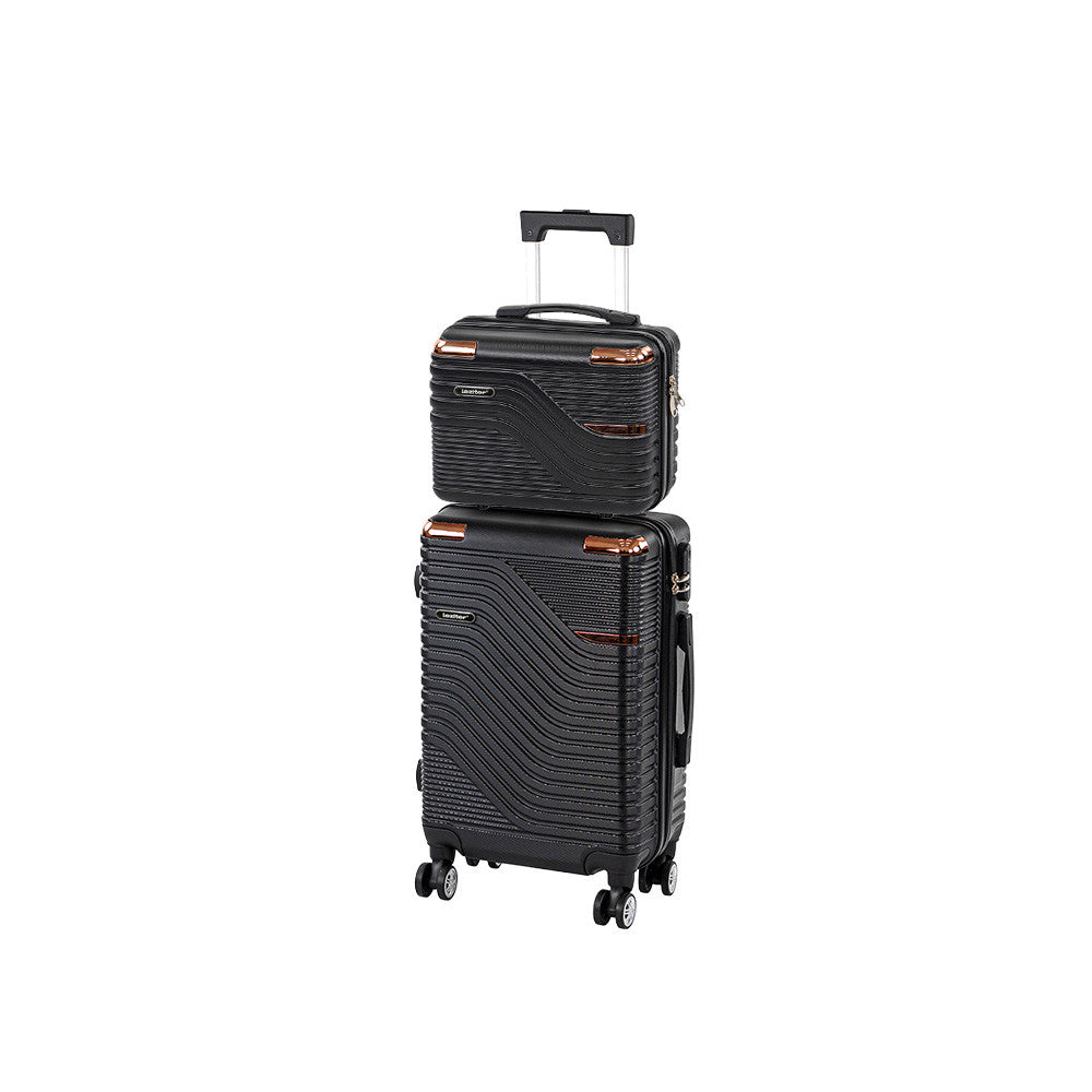 TraveLux Urban VI gurulós bőrönd szett fekete