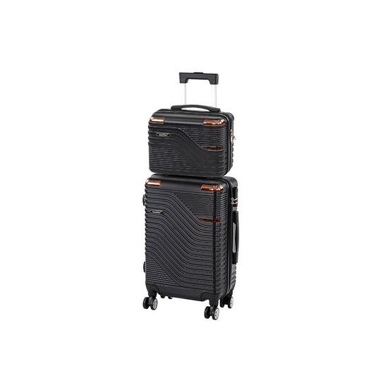 TraveLux Urban VI gurulós bőrönd szett fekete
