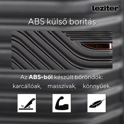 TraveLux Urban VII gurulós bőrönd szett fekete