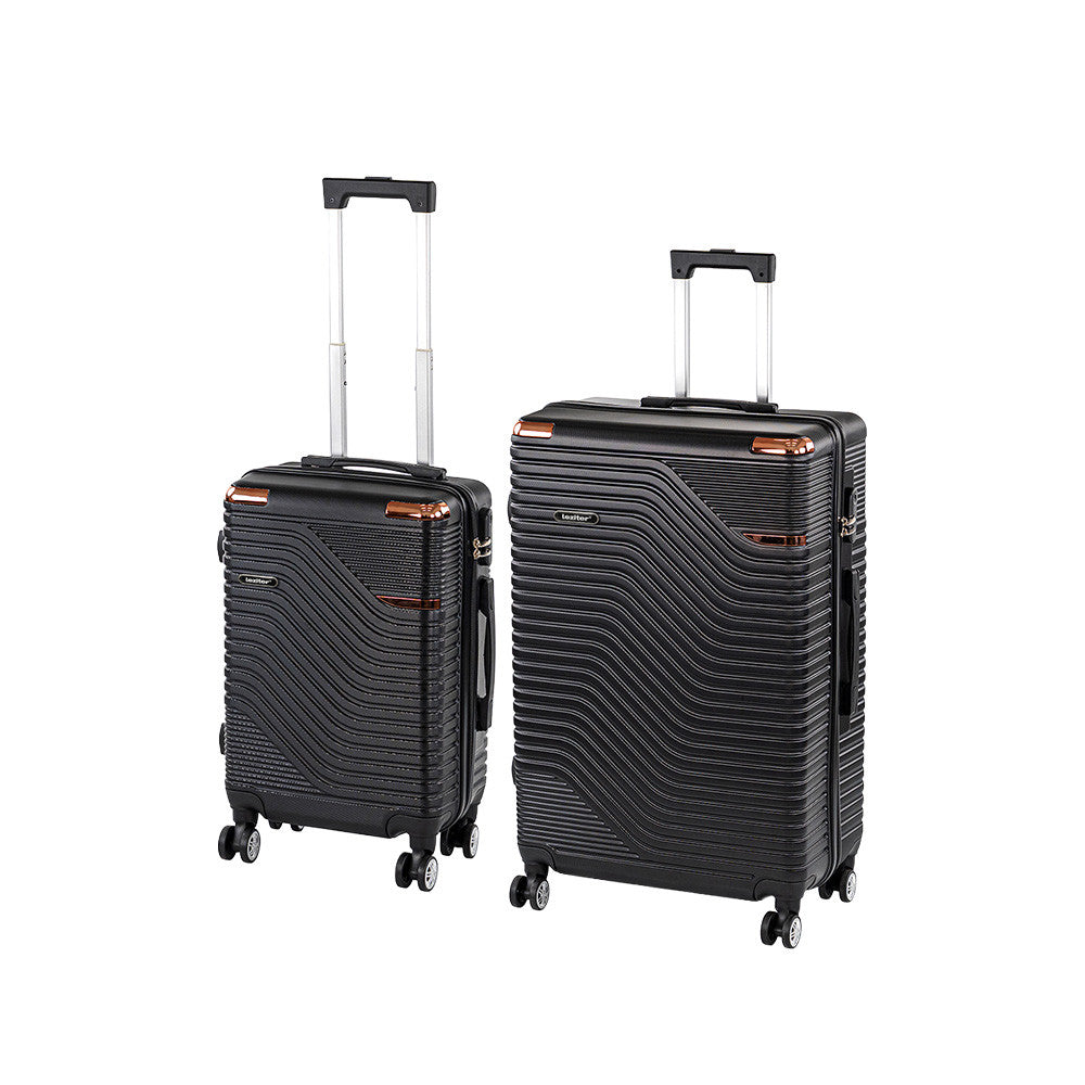 TraveLux Urban X gurulós bőrönd szett fekete