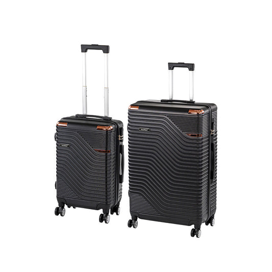 TraveLux Urban X gurulós bőrönd szett fekete