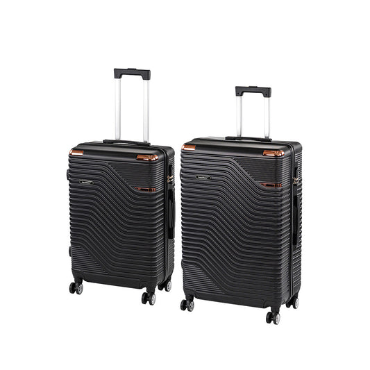 TraveLux Urban XI gurulós bőrönd szett fekete
