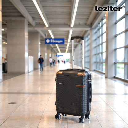 TraveLux Urban XII gurulós bőrönd szett fekete