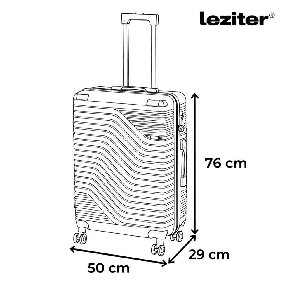 TraveLux Urban XIX gurulós bőrönd szett fekete